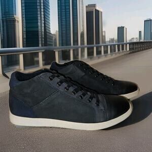 New! English Laundry Men's Aqua Sneaker Navy Blue Size 10 $122